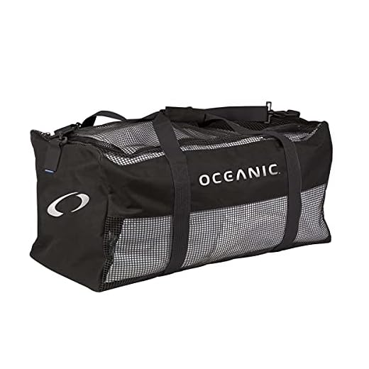 Oceanic Mesh Duffel Bag, Black, 1