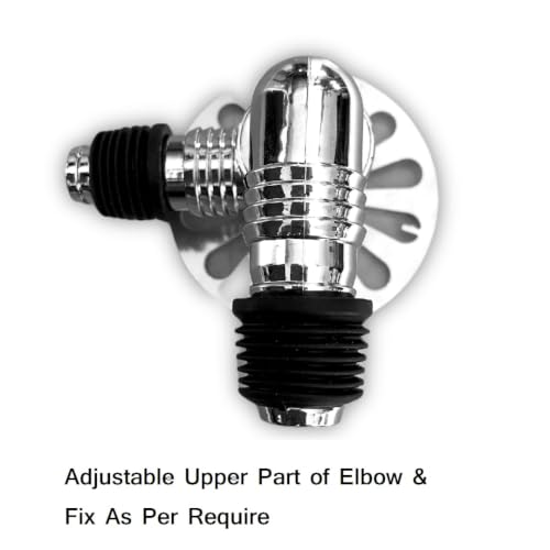 Image of Bathroom Floor Drain Connector | Water Drain Anti Core Overflow Elbow Outlet Pipe Connector for Washing Machine | Backflow Preventer Drainer (F-Shape Ring)