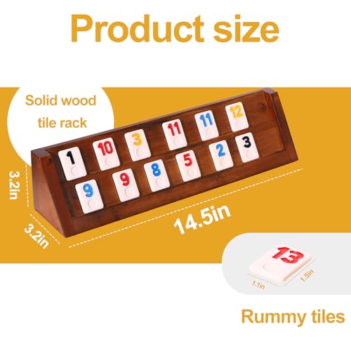 Juego Rummy Cube para 6 jugadores set grande deluxe miniatura 6