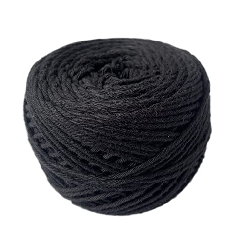 Image of Crochet Now 100% Cotton Yarn 8 Ply (100 Grams) goes with 5-6mm Hooks (Black)