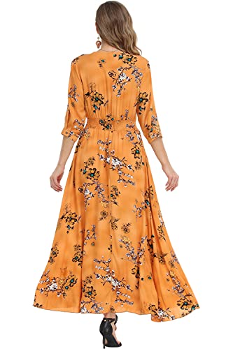 Image of Casual Summer Dresses for Women 2026 Maxi Dress Flowy Bohemian Beach Party