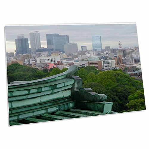 3dRose Cities of The World - Nogoya Castle Overlooking Japan - Desk Pad