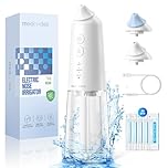 Medcodes Nasal Irrigation System, Electric Sinus Rinse Machine with 30 Salt Packets, Dual Water Tank Self-Cleaning and Automatic Waste Collection, Nasal Washer for Congestion & Sinus Care (Large A)
