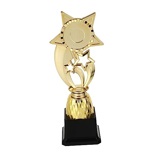 Yardwe Desktop Awards Trophy Plastic Star Trophy Made for Boys and Girls Delicate and Lightweight Competition Accessory
