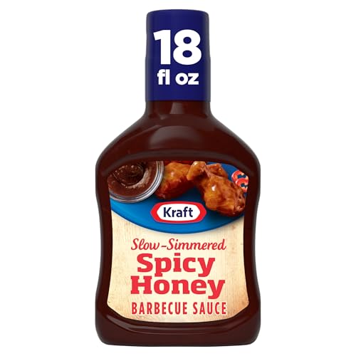 Kraft Spicy Honey Slow-Simmered Barbecue Sauce, 18 oz Bottle