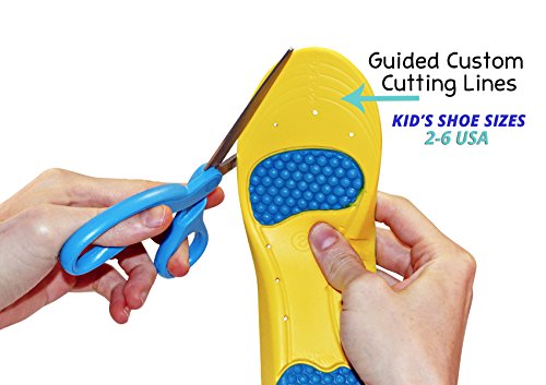 Children's Athletic Memory Foam Insoles for Arch Support and Comfort for Active Children ((24 CM) Kids Size 2-6)3