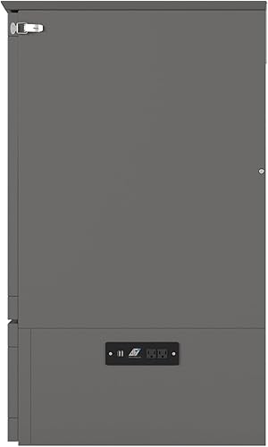 Miniatura 16 de AFI, Southampton Murphy - Cómoda de cama tamaño Queen con colchón de 6 pulgadas, cajón de almacenamiento y cargador USB integrado, color gris