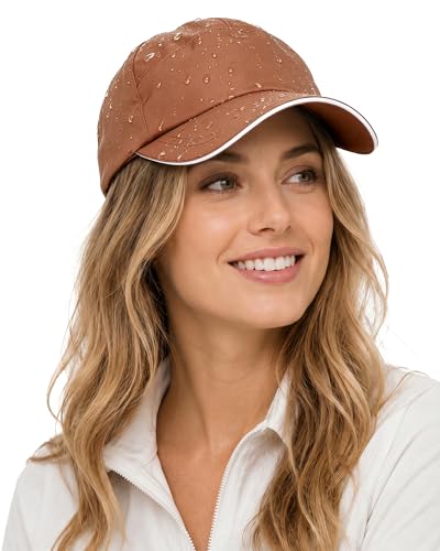 Image of Mens Waterproof Baseball Cap UPF 50+ Sun Protection Windproof Breathable Unisex Quick Dry Outdoor Rain Hat