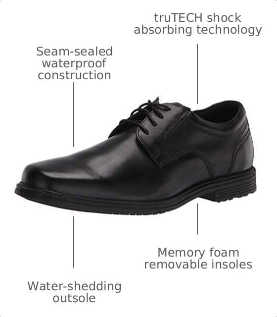 Image of Rockport Men's Robinsyn Waterproof Plain Toe