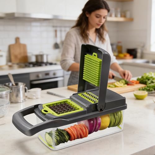 Cortador de Vegetales Asixxsix 1.5L con 5 Cuchillas miniatura 4