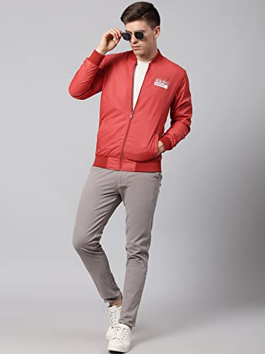 Image of Dennis Lingo Men's Solid Long-Sleeve Polyester Regular Fit Shell Jacket - Waterproof, Lightweight, Casual Winterwear for Men