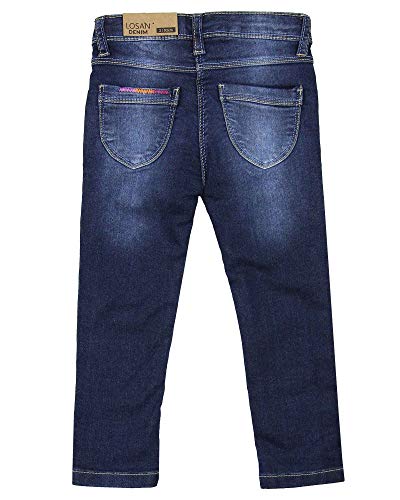 Girl's Jogg Jeans with Hearts Embroidery, Sizes 2-72