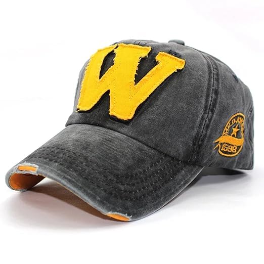 Image of kill off W Cap Baseball Cap Men hat Base Ball Embroidered Vintage Style hat Adjustable W Letter Caps Unisex Baseball Cotton
