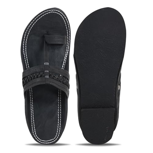 Image of DFR Ethnic Sandals For Boys Men, Comfortable Men's Rajasthani Slipper Chappals