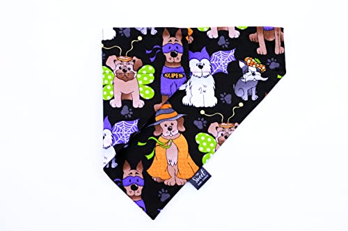 The Sweet Home Studio Halloween Over The Collar Dog Bandana Perfect For Trick-Or-Treating, Slip On Pet Bandana, Fall Dog & Cat Accessory  thumb #3