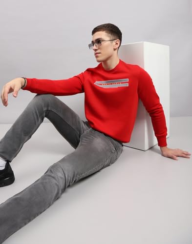 Image of Monte Carlo Mens Regular Fit Full Sleeve Round Neck Solid Winter Sweatshirt