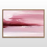 Framed Canvas Wall Art Abstract Landscape Canvas Prints Home Artwork Decoration for Living Room,Bedroom - 16x24 inches