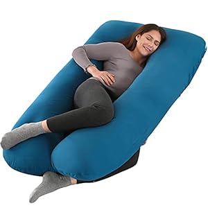 Amagoing 57 inches Pregnancy Pillow, U Shaped Maternity Full Body Pillow for Women with Hip, Leg, Back Pain, Washable…