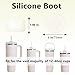 YAYAYOUNG Glitter Bow Silicone Boot for StanleyTumbler 20-40oz& Owala Water Bottle 24oz& IceFlow 20oz 30oz& Hydroflask Water Bottle 12-24oz Anti-Slip Sleeve for Stanley Cup Accessories-Beige