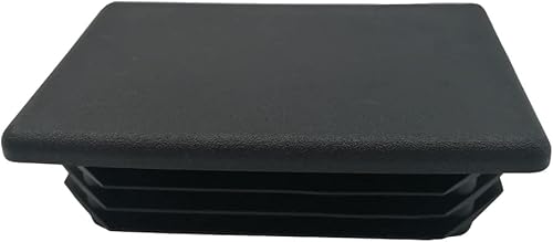 Vista 11 de Paquete de 8 tapones cuadrados de plástico de 2 pulgadas, tapas de extremo de inserción de 1.969 in x 1.969 in para poste de tubo cuadrado