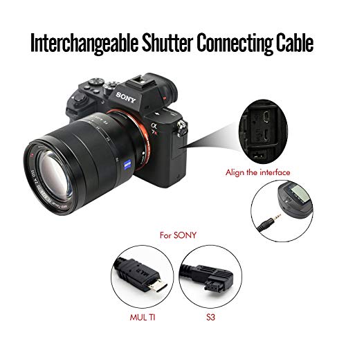 Photoolex Wireless Shutter Release Timer Remote Controller With Lcd Timer Intervalometer For Sony Alpha A6000 A5100 A5000 A6500 A6400 A7/Ii/Iii A7R Ii/Iii A7S Ii A9 Rx100 Vi V Va Iv Iii Rx10 Etc #TOP7