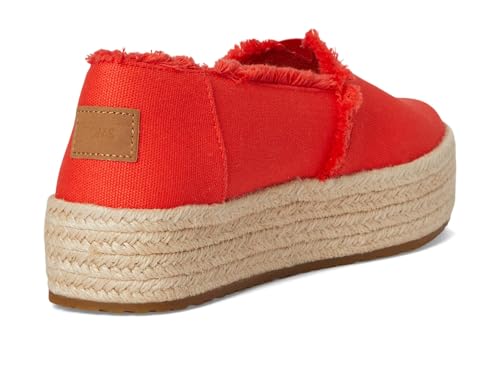 Image of TOMS Women's Valencia Platform Espadrille, Textile Upper, OrthoLite Insole