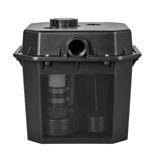 Under-Sink Utility Sink Pump System 1/3HP 2900 GPH 25 ft H 6 Gal Basin