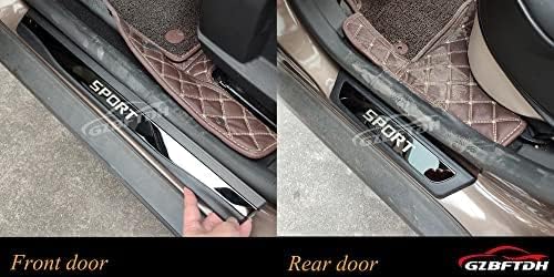 GZBFTDH Car Door Entry Guard, for Honda Accord Pilot Insight Passport Accessories, Auto Door Sill Protector Stainless Steel Kick Panels Scuff Plate (Pilot 2019-2022)