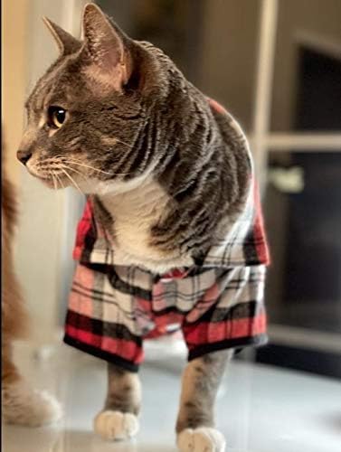 YAODHAOD Camicia a Quadri per Cani, Camicia a