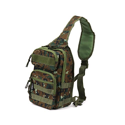 OSAGE RIVER Fishing Sling Bag, Water Resistant Tackle Storage, Camo