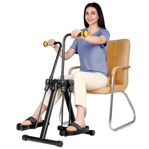 REAQER Pedal Exerciser Arm and Leg Physical Therapy Equipment,Seated Stroke Rehabilitation for Adults,Seniors,Physical Therapy sit Exercise