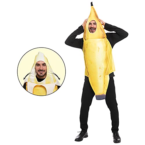 Spooktacular Creations Realistic Banana Costume for Adult Halloween Costume, Theater Plays, Outdoor Activity (Standard)