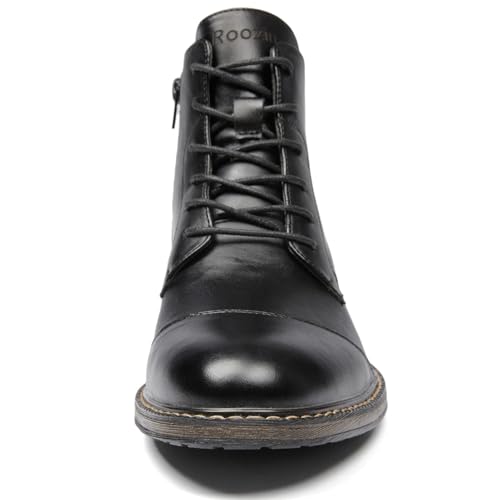 Men's Ankle Boots Lace-Up Dress Shoes, Oxford Business Shoes for Men.3