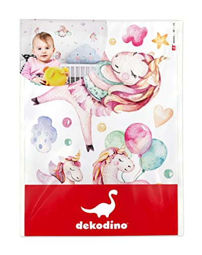 Pegatinas De Pared Unicornio Y Hada - Vinilos Decorativos DIY Para Habitación, Salón O Muebles, Fáciles De Pegar