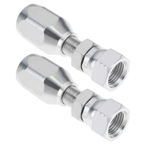 OTOTEC 2 Accesorios de Manguera Hidráulica Reutilizables BSP de 3/8'' para Manguera de Alambre R1T 1SN 1