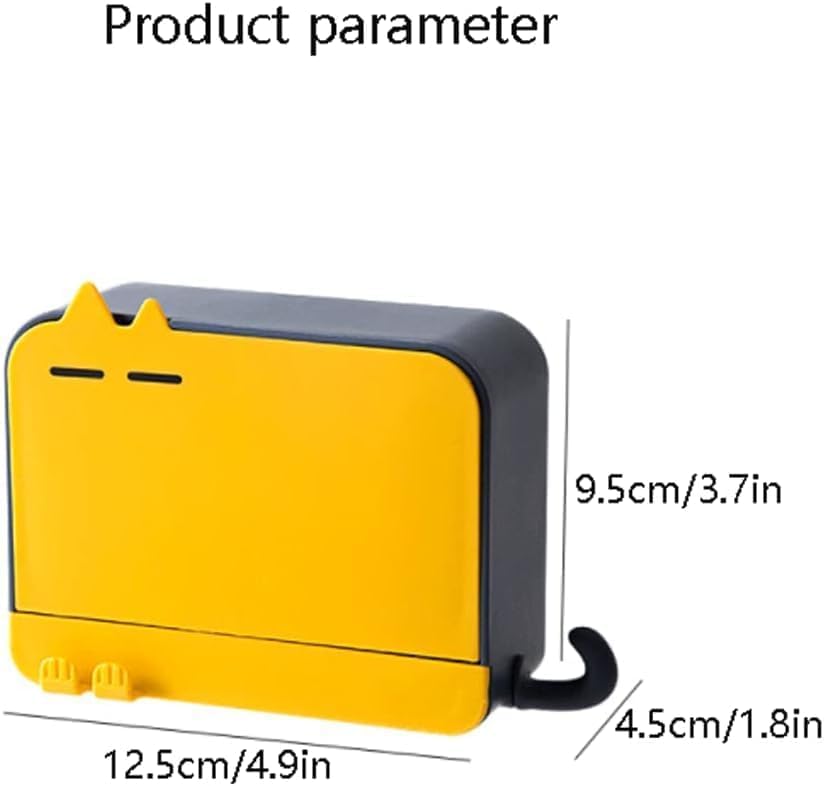 Image of Wall Mounted Soap Box with Flip Cover and Drain Tray | Detachable Inner Support | Adhesive Sticker Installation | ABS Soap Holder for Bathroom (Drain Soap Box)