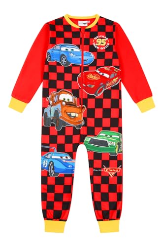 Disney Schlafanzug für Jungen und Mädchen, Motiv: Cars, rot, 3-4 Years
