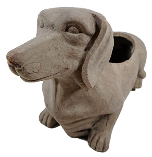 Pflanztopf Hund Dackel 21 x 13 cm Keramik Blumentopf Tier Figur Deko GTT G181