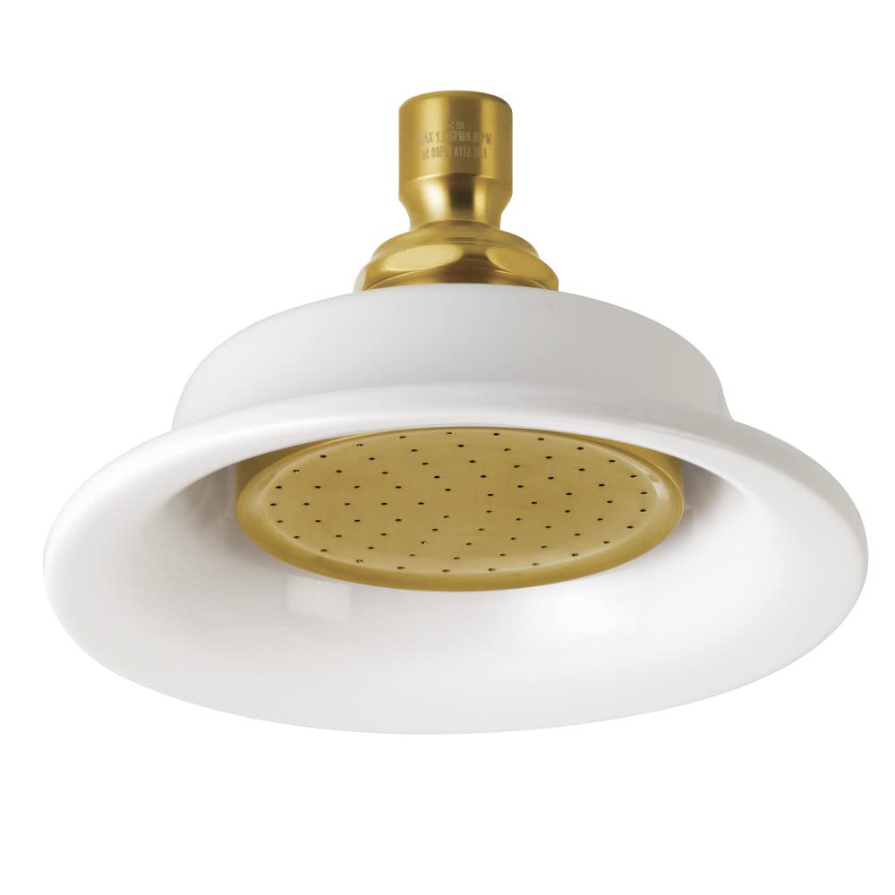 Kingston Brass P60SB - Alcachofa de ducha (latón cepillado), diseño de girasol victoriano