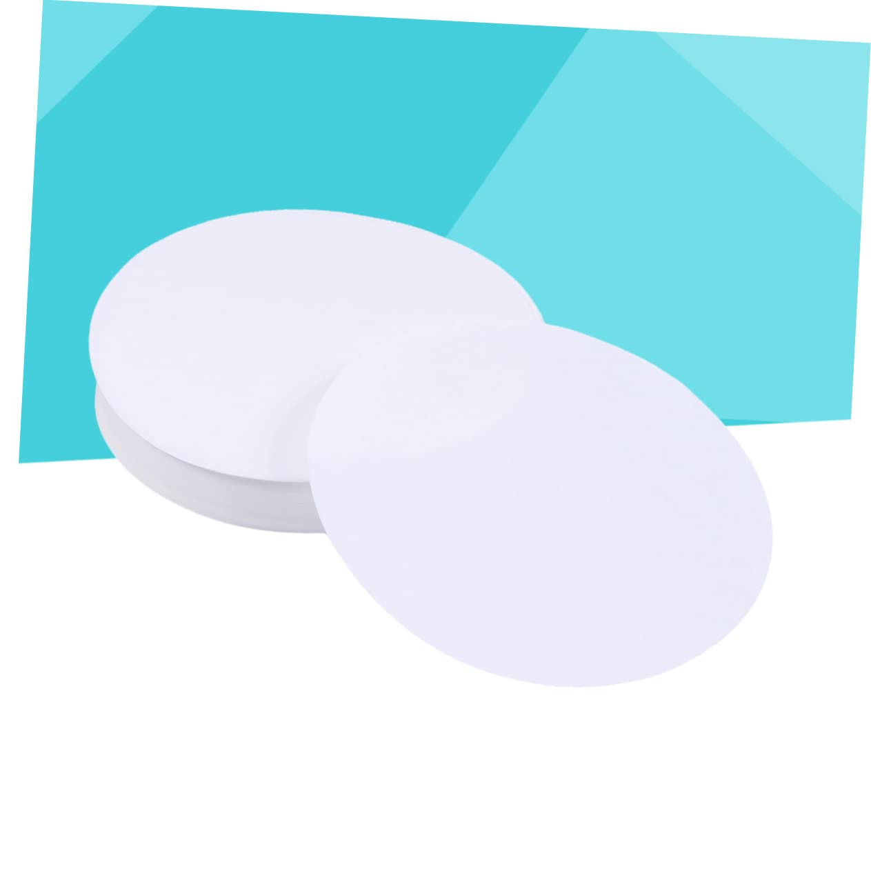 Cabilock 200pcs 18cm Qualitative Filter Paper Medium Flow Rate for School Lab Chemistry Experiments