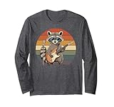 Photo Gallery cool retro rock raccoon animal guitar raccoon & music lover maglia a manica Photo Gallery cool retro rock raccoon animal guitar raccoon & music lover maglia a manica