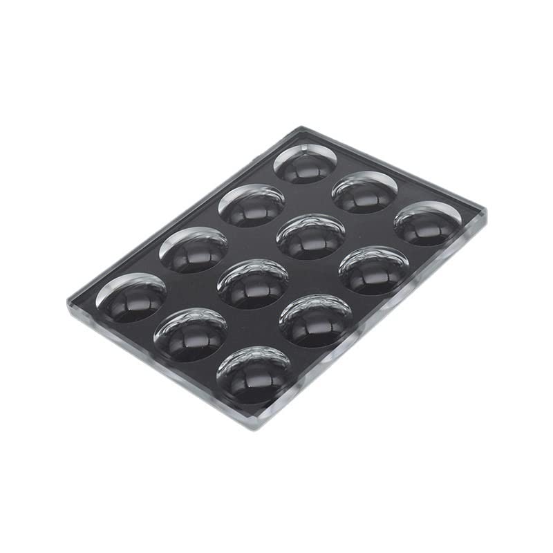 Aurorad 5 mm Dicke, kreisförmiger, konkaver Hohlraum, biologischer Objektträger, optisches Glas, mehrere Vertiefungen optional (Color : 2x6 Wells)