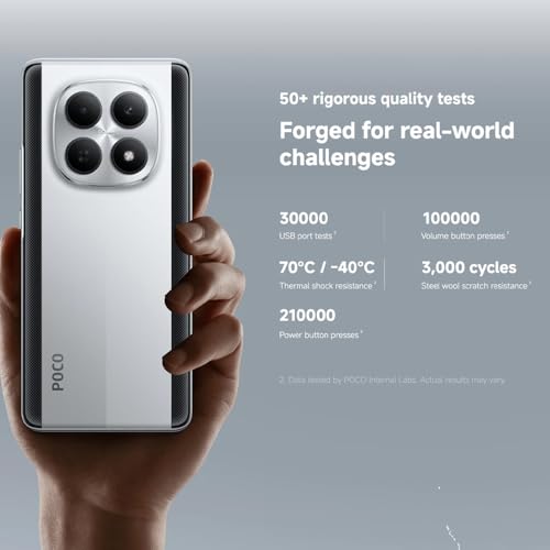 XIAOMI Poco M8 5G Smartphone, 8+512 GB, Schwarz | 16,7 cm (6,77 Zoll), AMOLED FIow Display, Snapdragon 6 Gen 3, 5520 mAh Akku, Ladegerät enthalten – Bild 5