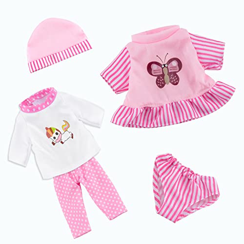 Toy Choi'S CF40599B 12 Inch Baby Doll Pink - Dolls With Rompers And Hat Accessories, Christmas Birthday Gift For Toddlers 2 3 4 5+ Year Old Girls Boys thumb #1