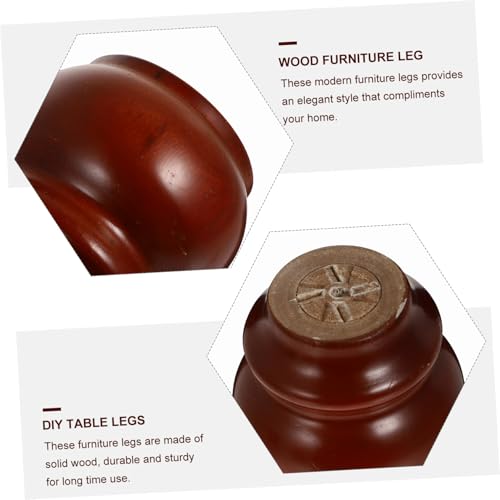 Patas para muebles de madera maciza juego de repuesto para mesas y sillones 6