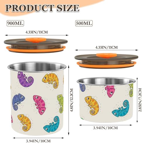 Contenedor Hermético de Café Acero Inoxidable 900 ml miniatura 2