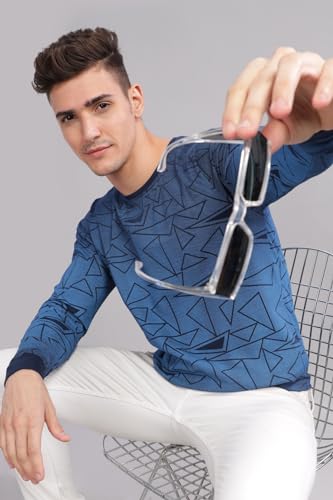 Image of ADRO Full Sleeve Tshirt for Men | Colorblock T Shirt for Men | 100% Cotton Tshirt | Full Sleeve Regular Fit T-Shirt | Men's Full Sleeves T Shirts