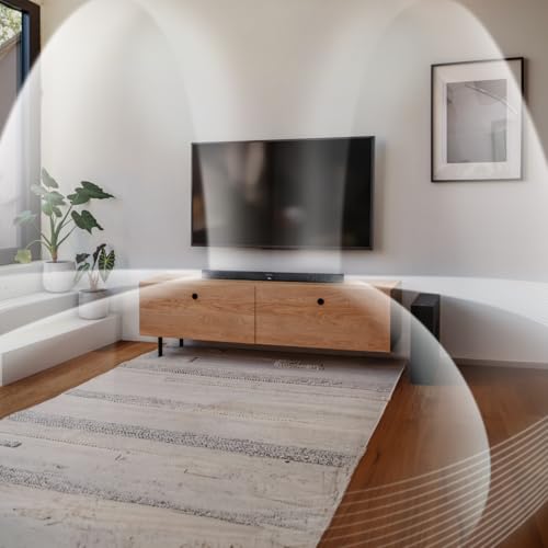 Teufel CINEBAR 11 4.1 Mk4 - Dolby Atmos Soundbar mit kabellosem Subwoofer & Rücklautsprechern Sound System, Bluetooth aptX, HDMI CEC, 4K-Pass-Through - schwarz – Bild 4