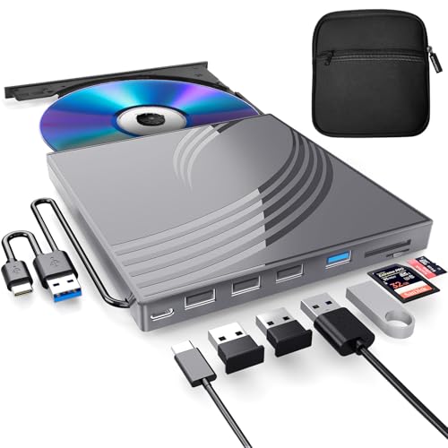 Graveur de CD externe USB 3.0 résout le manque de ports et de lecteur de disque
