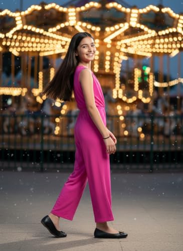 Image of Uptownie Lite Girls Midi Keyhole Jumpsuit